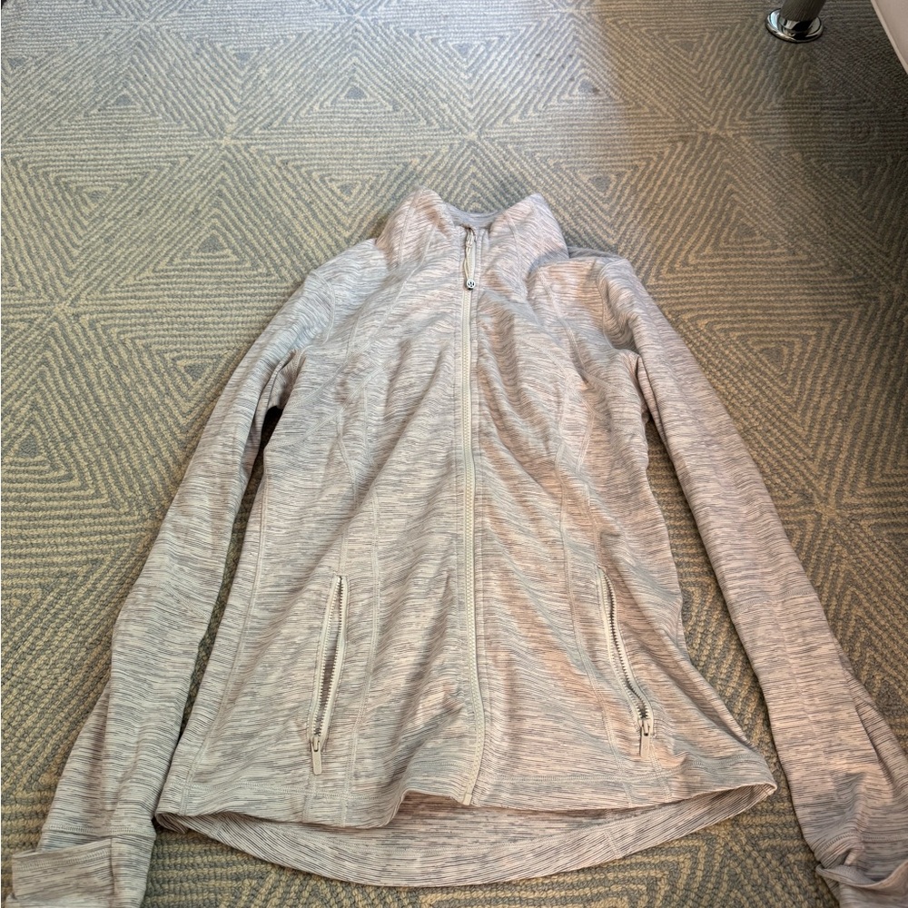 Lululemon Light Gray Zip-Up Jacket